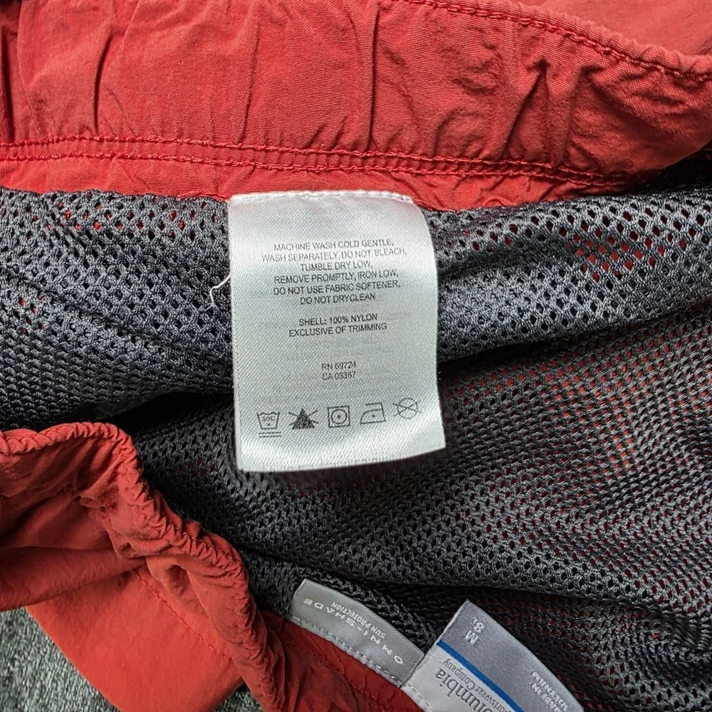 Columbia Swim Trunks Mens Medium Red 8
